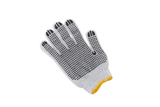 空白针织冬季手套上隔离图片下载