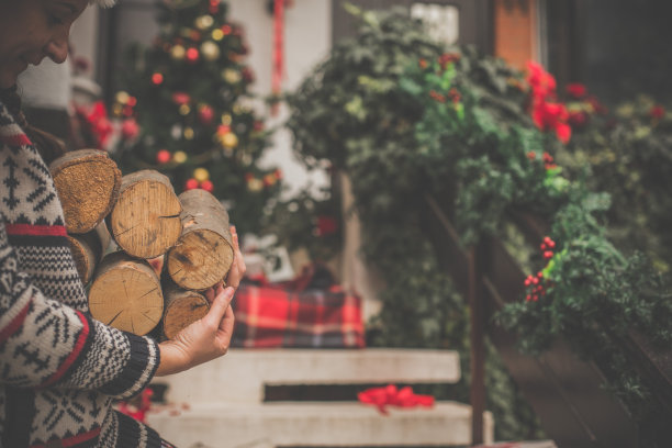 拿着柴火进屋的女人图片下载