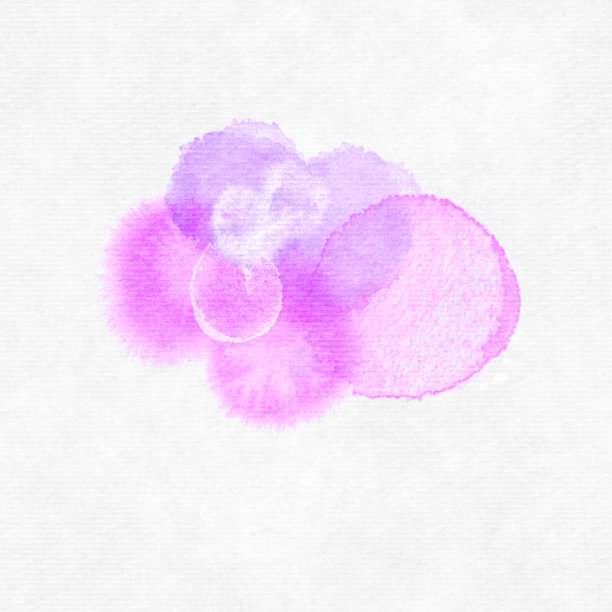 粉红紫色水彩斑点湿环纹理纸图片下载