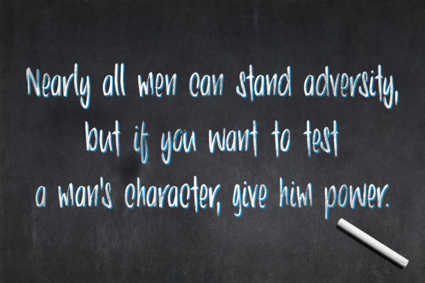 这是亚伯拉罕·林肯关于权力的名言图片下载