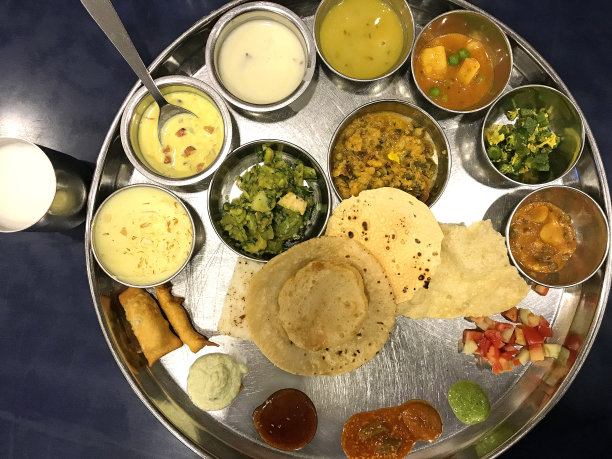 来自印度古吉拉特邦的素食图片下载