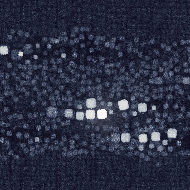 抽象流动的三维盒视图通过浑浊玻璃。3 d渲染。图片下载