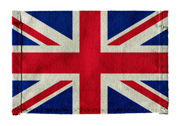 以帆布为背景的英国国旗图片下载