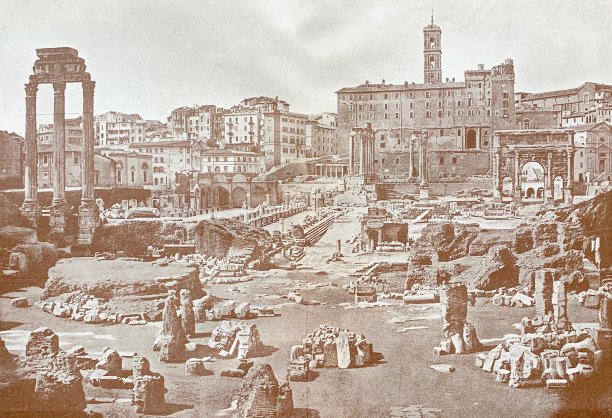 从东面看，是古罗马的广场图片下载