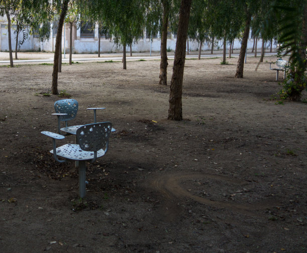 树下的两把椅子图片下载