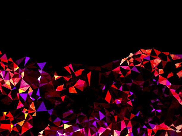 黑色、红色和紫色的几何三角形抽象背景插图图片下载