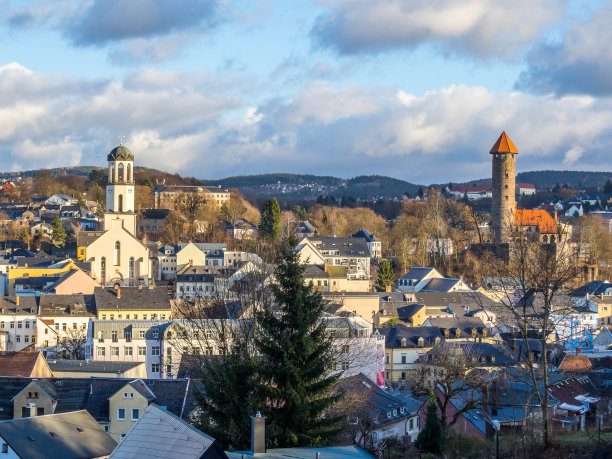 Auerbach在德国Vogtland图片下载