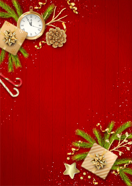 喜庆的圣诞背景图片下载