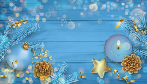 喜庆的圣诞背景图片下载