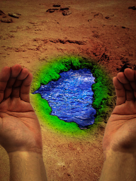 全球地球生态系统。保存地球概念的垂直背景图片下载