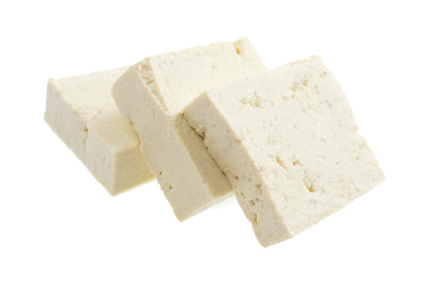 白色背景上的白豆腐图片下载