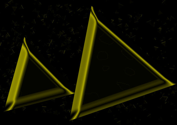 金色三角形的背景工作图片下载