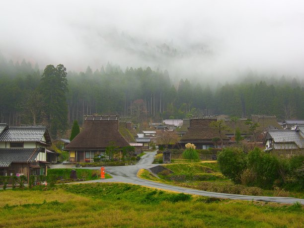 日本景观497茅草屋顶图片下载