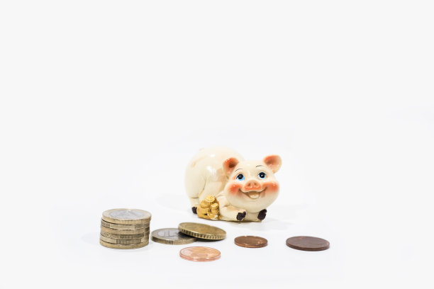 2019年的象征。用粘土做的猪。图片下载