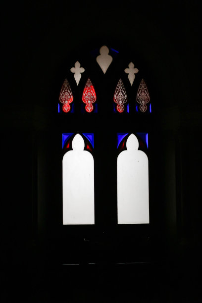 彩色玻璃窗户图片下载