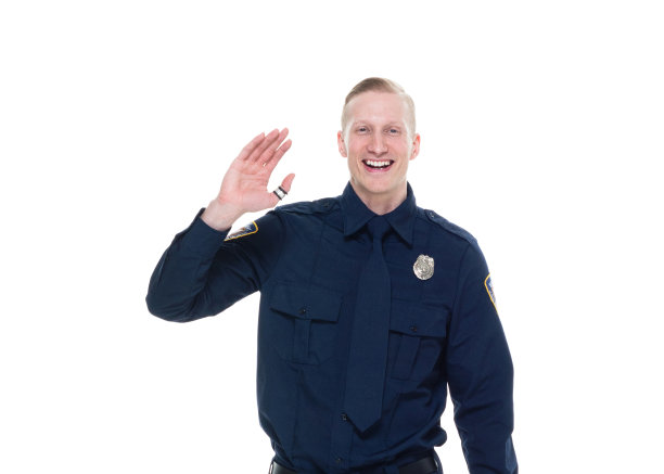 英俊的男警察图片下载