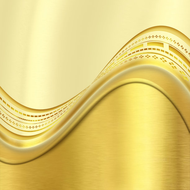 金色和米黄色设计背景与曲线线和文字的地方图片下载