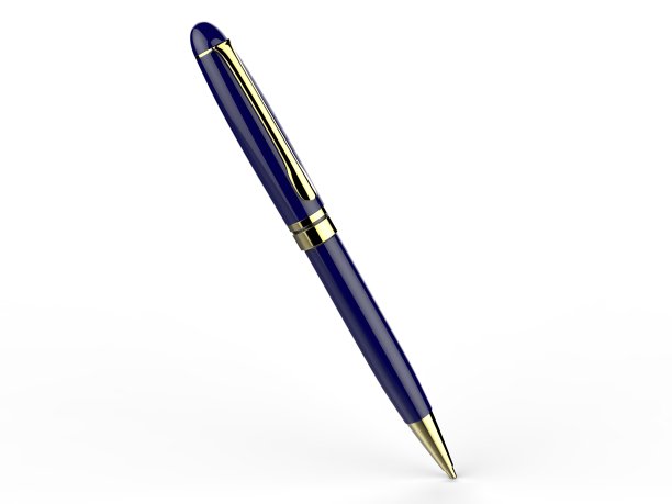 空白金属笔隔离在白色背景上，以便打烙印。3 d渲染插图。图片下载