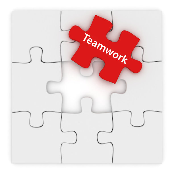 拼图团队合作图片下载
