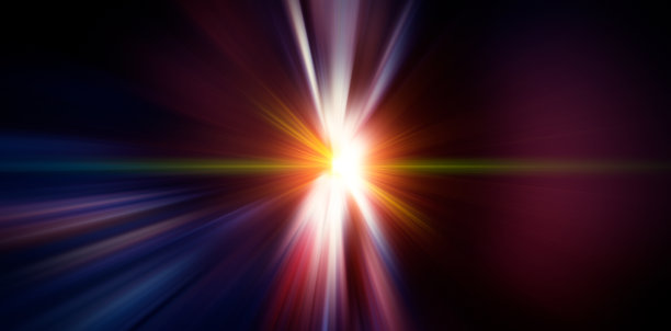 闪光射线彩色射线。图片下载