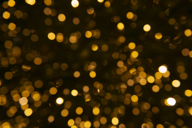 圣诞树与散景灯图片下载