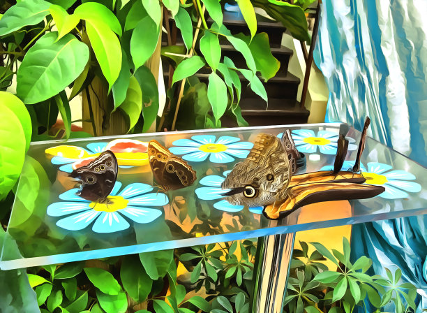 画水彩。蝴蝶图片下载