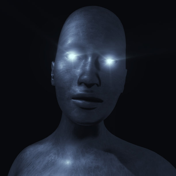 3 d渲染。人头粉碎人像图片下载