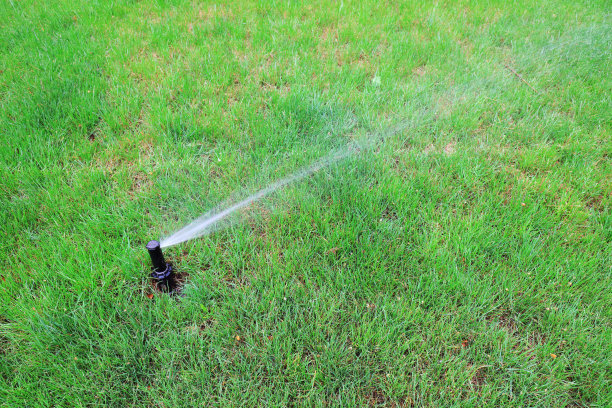 草坪洒水灌溉设施图片下载