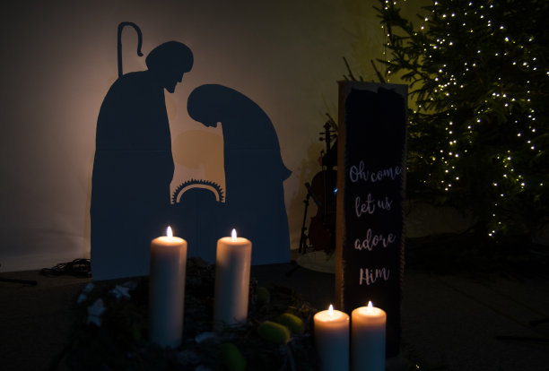 基督诞生的场景图片下载