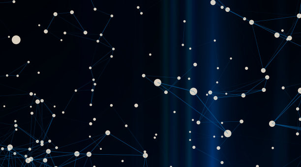 抽象背景是由线和点构成的空间素材图片