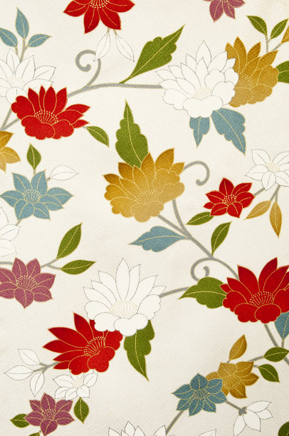 日本旧和服的图案图片下载