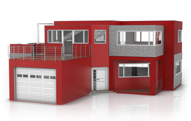 现代红屋设计图片下载