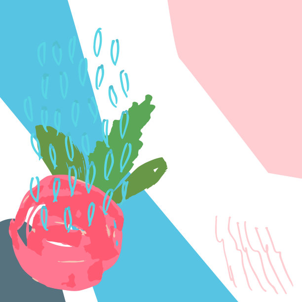 创意抽象普遍艺术海报在花卉风格。手绘纹理，叶子，花和标记。婚礼，周年纪念，生日，瓦伦丁节，派对邀请模板与地方为您的文本。素材图片