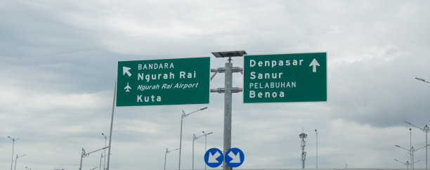 Bali Mandara上的路标图片下载