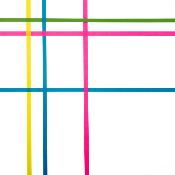 图形扭曲彩色纸线图片下载