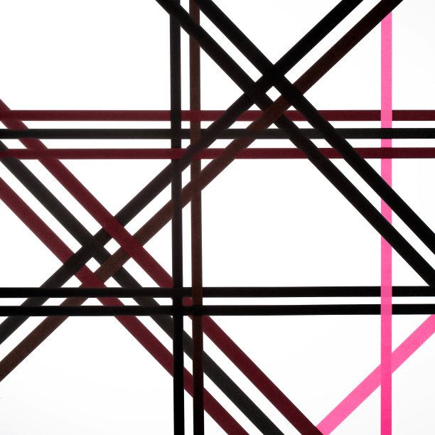 图形扭曲彩色纸线图片下载