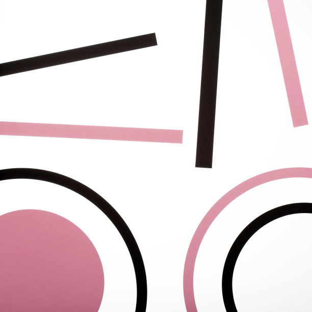 图形扭曲彩色纸线图片下载