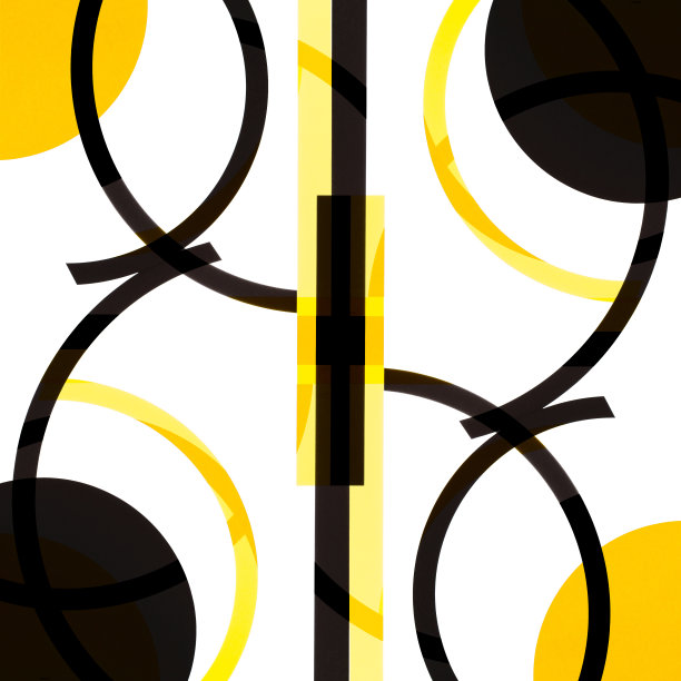 图形扭曲彩色纸线图片下载