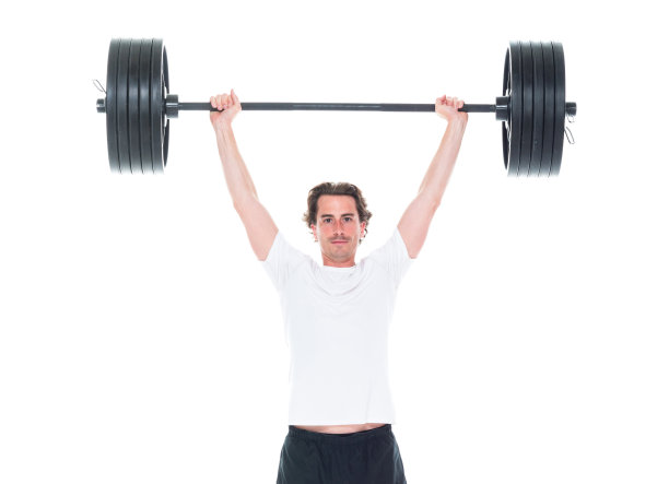 举杠铃的壮汉图片下载