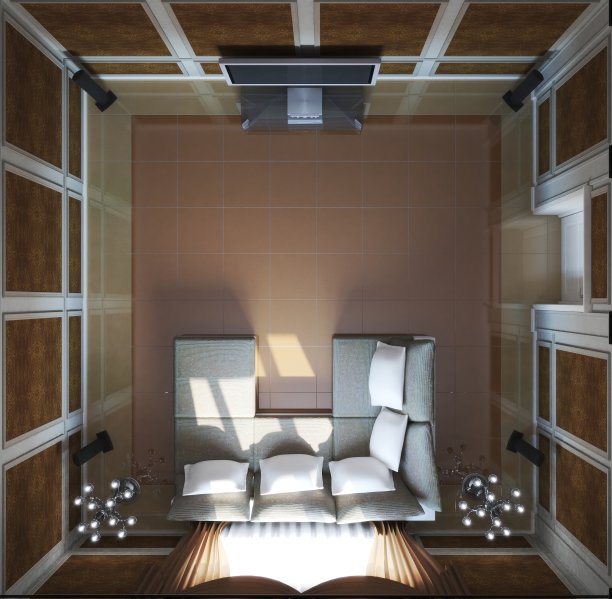 室内可视化，3D插图图片下载