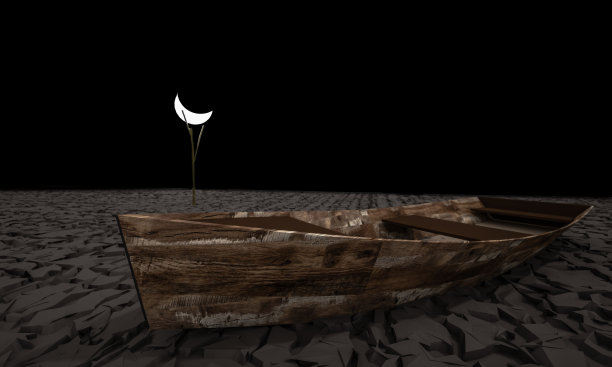 全球变暖和污染主题与破碎的土地，3d渲染图片下载