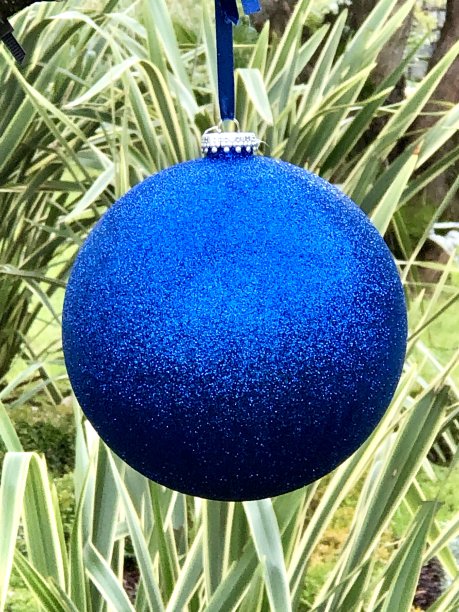 圣诞装饰蓝色图片下载