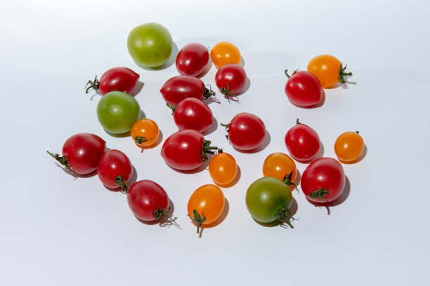 很多五颜六色的小番茄图片下载