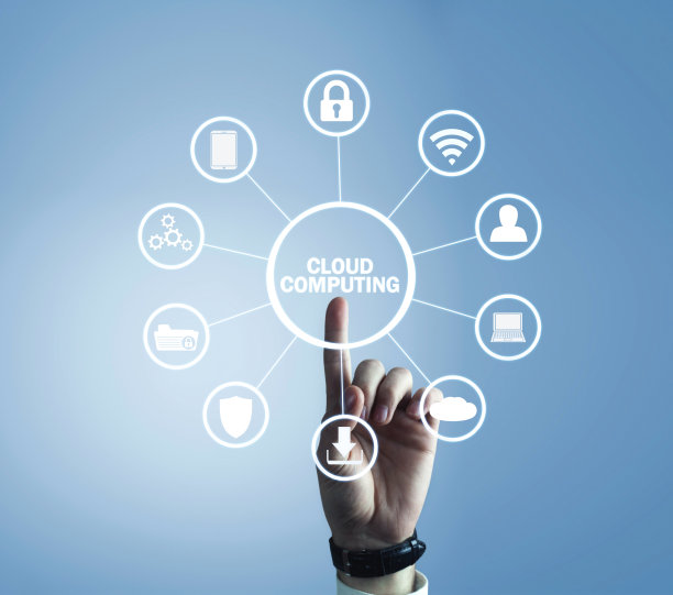 云计算。信息技术的概念图片下载