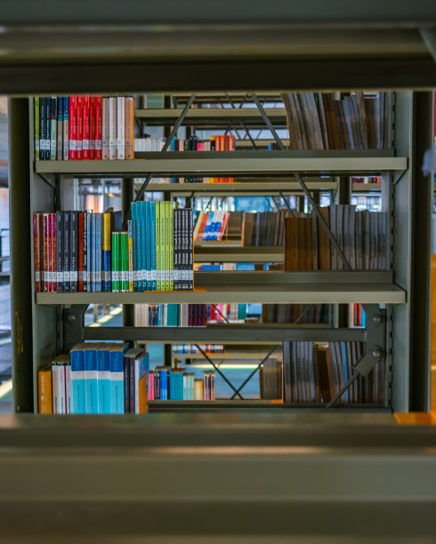 书架上有各种各样的书图片下载