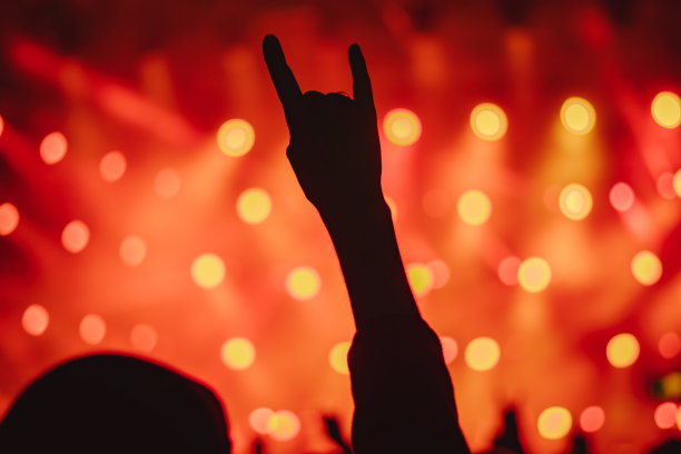 音乐会上人们的手图片下载