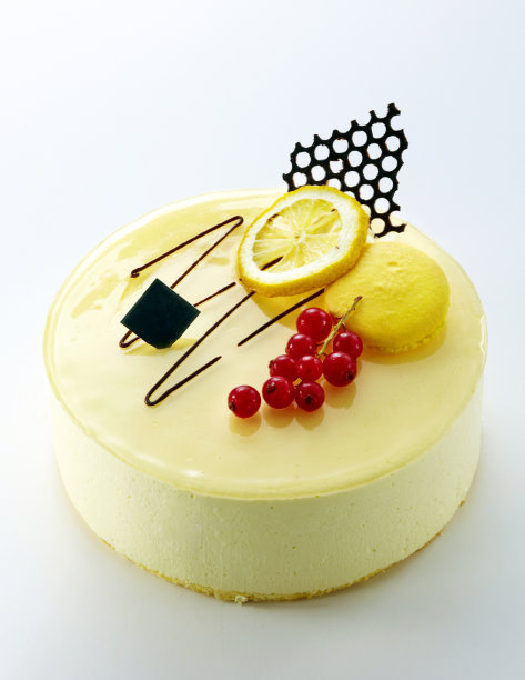 美味的水果慕斯蛋糕图片下载