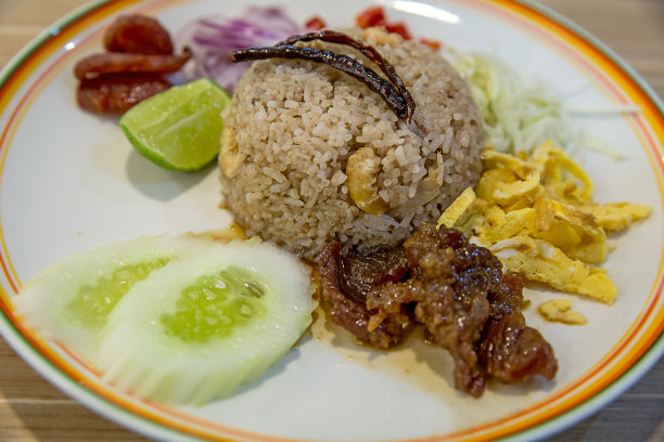 米饭拌虾酱，有重点有选择性。图片下载