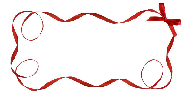 红色缎带在一个小蝴蝶结的框架图片下载