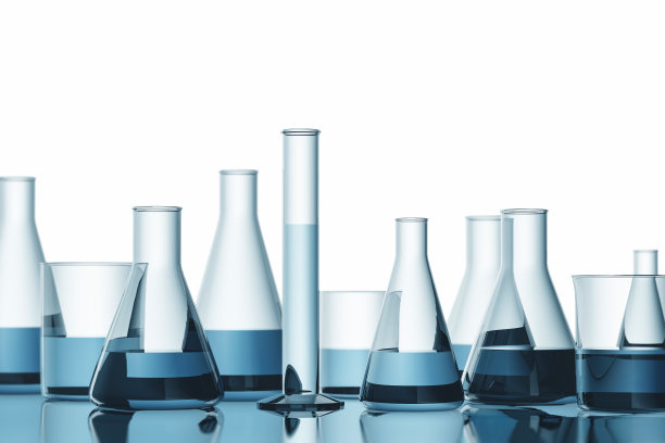 蓝色透明试管图片下载